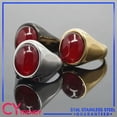 thumbnail image 2 of K-KED Multi Color Stone Vintage Stainless Steel Fashion Trendy Rings Size 7-12-9-Gold/Gray stone, 2 of 9