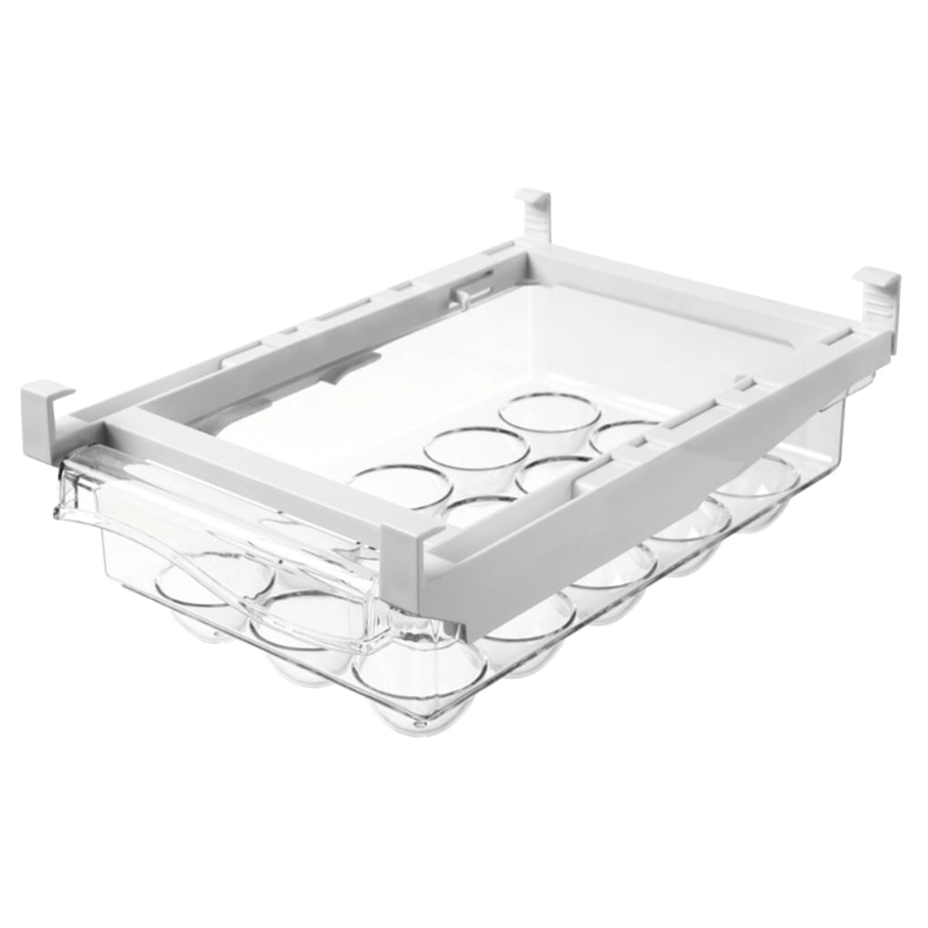 UPGRATOR Egg Container For Refrigerator 1Set Abs Pet Pp 30X19.8X9.5Cm Transparent Drawer Style