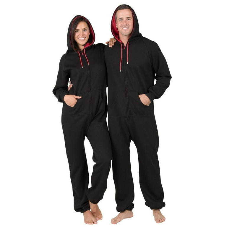 Joggies Family Matching Black and Deep Red Hoodie Onesies for Boys Girls Men Women and Pets Adult Small Plus Wide Fits 5 3 5 6