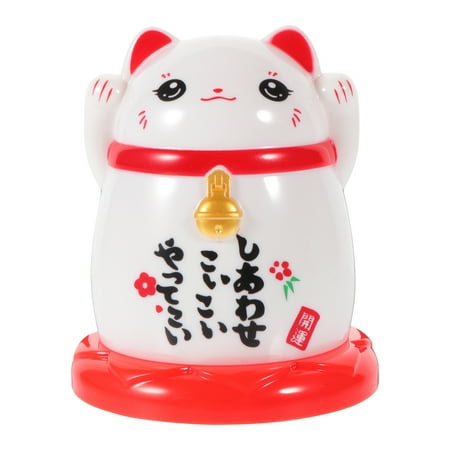 

Hemoton Decorative Toothpick Box Fortune Cat Adornment Plastic Toothpick Holder