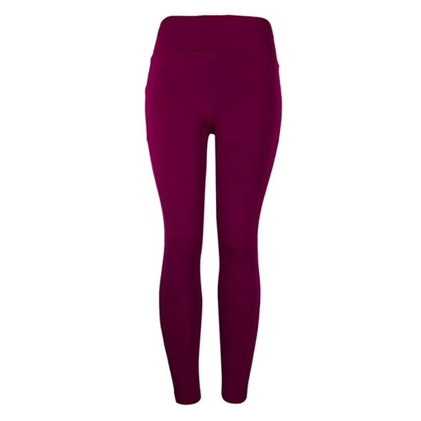 Leggings Sin Costuras Gimnasio Ropa Deportiva Pantalones De Entrenamiento De Yoga Medias De Fitness Rojo XL SM SunniMix Pantalones de entrenamiento para mujer
