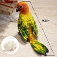 thumbnail image 3 of Lifelike Green Parrot Soft Stuffed Animal, 9.8in Cute Plush Parrot Bird Pet Toy Gift for Friends, 3 of 7