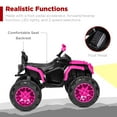 thumbnail image 5 of Best Choice Products 12V Kids Ride-On ATV Quad w/ Bluetooth, 3.7mph Max, Treaded Tires, LED Lights, Radio - Hot Pink, 5 of 7