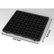 Mainstays 4 Slice Waffle Maker with Removable Plates, Non-Stick, Black Matte Finish