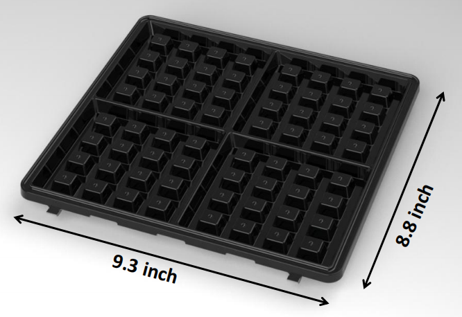 Mainstays 4-Slice Waffle Maker with Removable Plates photo 8