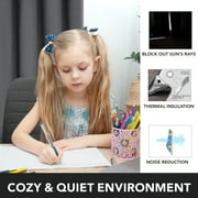 Deconovo Blackout Curtains with Silver Coating Back for Bedroom 52x63 inch Dark Gray 2 Panels