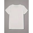 thumbnail image 3 of Camiseta de San Valentín para mujer con diseño de osito "Love Yourself". Cuello redondo, manga corta, tejido de verano, largo normal, estampado de dibujos animados. Para adultos, hombres, mujeres, ado, 3 of 8