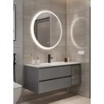 thumbnail image 2 of Marble Smart Bathroom Vanity Cabinet With Sink And Mirror Looking Combination One Hand Wash Basin Washbasin Toilet Round Mirror My Lux Decor Round, 2 of 5