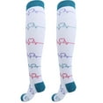 thumbnail image 2 of Chaussettes de Compression de Course, Chaussettes de Compression de Course, Chaussettes de Compression de Sport Portables, Stable Durable pour l'Entraînement en Cours d'Exécution Blanc, 2 of 8