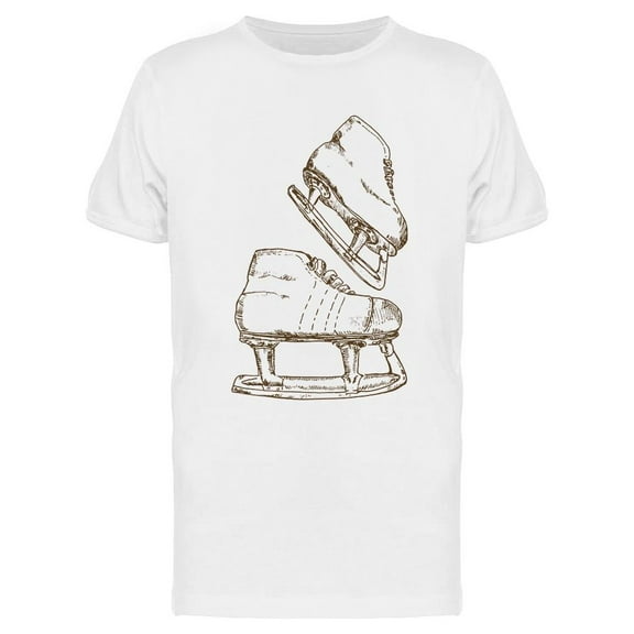 Hand Drawn Skates T-Shirt Men -Image by Shutterstock, Male Medium