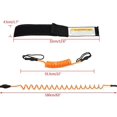 thumbnail image 2 of Surfing Kayak Leash Rope, Surfboard Safety Rope for Surfboard, Hand Surfing Rope, Surfboard Leash Surfing Accessories(Black), 2 of 7