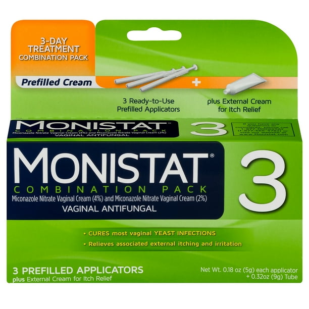 Monistat 3Day Yeast Infection Treatment, Applicators + Itch Cream