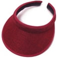thumbnail image 2 of Women's Solid Visor - Ladies Visor Hat. Golf Visor with Clip, UV Protection, 2 of 2