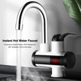 thumbnail image 2 of Faucet, 3000W Instant Hot Water Faucet Electric Water Heater Tap with LED Digital Display Kitchen Bathroom Water Heating Faucet IPX4 Waterproof 360掳 Rotatable 110V, 2 of 8