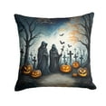thumbnail image 5 of Black Cat Spooky Halloween Fabric Decorative Pillow 18 in x 18 in, 5 of 61