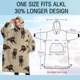 thumbnail image 4 of Oversized Wearable Blanket Hoodie,Cute Labrador Sherpa Blanket Hoodie with Super Pockets,Super Warm Fuzzy Pullover for Women & Men, 4 of 6