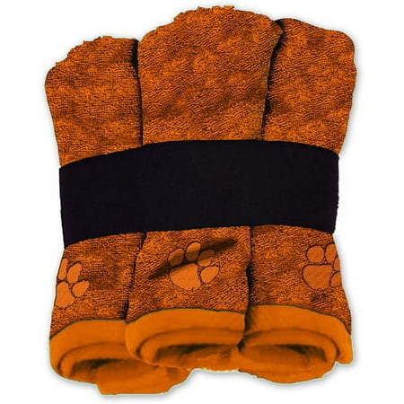 NCAA Clemson Tigers Wash Cloth Set, 6-Pack