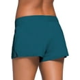 thumbnail image 4 of SHEWIN Ladies Board Shorts Summer Tankini Bottoms with Front Tie Drawstring Swimming Panty for Women Green XL, 4 of 4