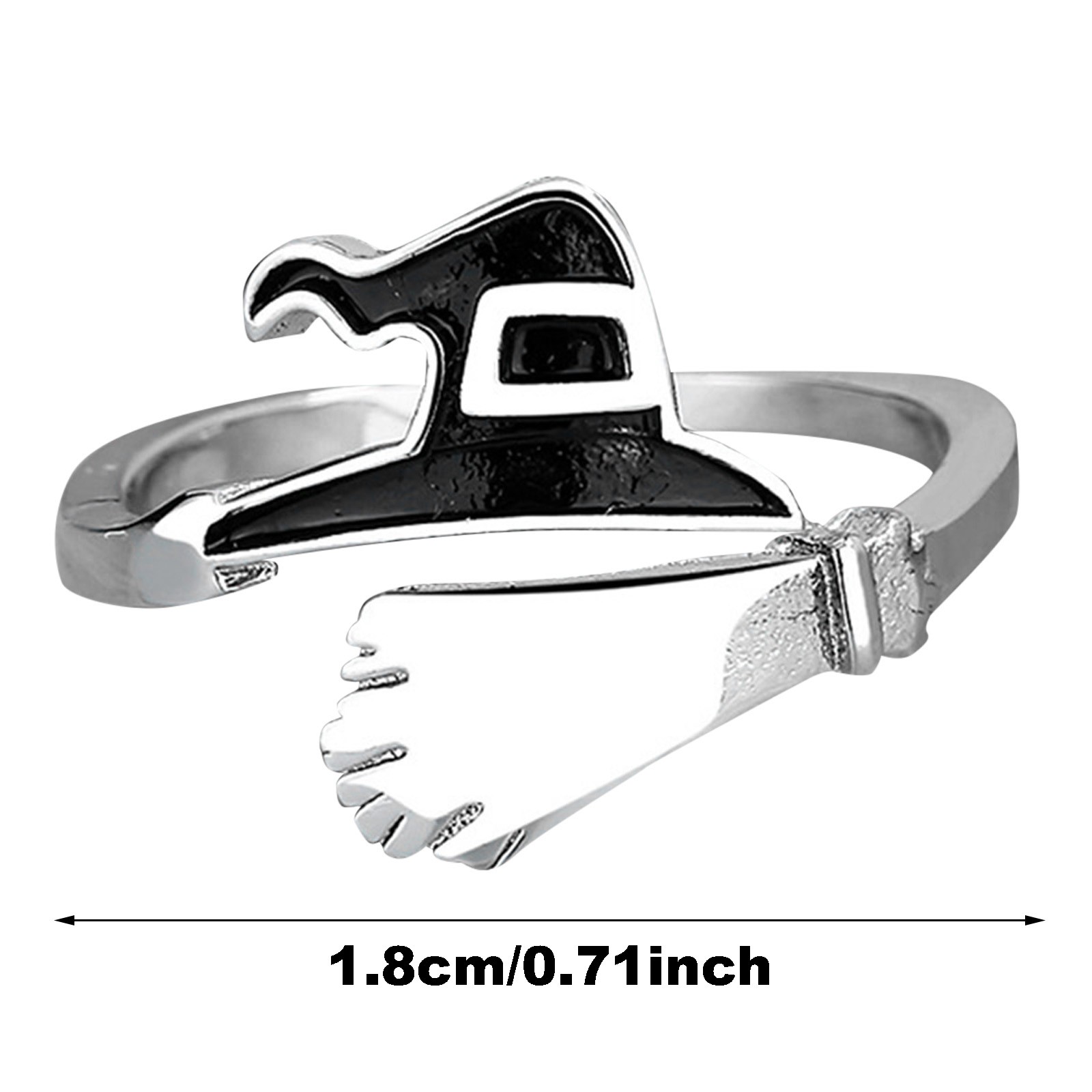 Halloween 2024 Sales 2packs Rings,European Ring Halloween Witch Hat Mop