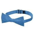 thumbnail image 2 of Jacob Alexander Men's Solid Color Traditional Freestyle Self-Tie Bow Tie - Ocean, 2 of 6