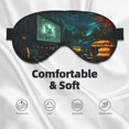 thumbnail image 3 of Eye Sleep Mask for Women Men - Halloween Night Sky Square Adjustable Soft Buckle Travel Eye Masks for Sleep Mask Blackout, Sleeping Mask for Women Men, Funny Blindfolds for Party Games, 3 of 5