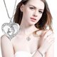 thumbnail image 1 of Regalos para el día de la madre Collar para mujer Colgante con forma de corazón para madre e hijo, con incrustaciones de diamantes Collar Joyas Los mejores regalos para mujeres Feliz Sencillez, 1 of 3