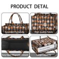 thumbnail image 4 of Large Capacity Tote Bag,Orange and Black Plaid Christmas Snowflake Pattern Handbag Fashion Luxury Tote Bag,15.7"x13"x 5.1" Inches,Laptop Compatible, 4 of 6