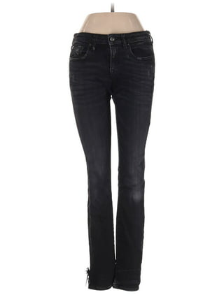 KanCan High Rise Frayed Straight Jeans