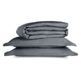 thumbnail image 2 of Allswell Full/Queen Duvet Cover Set, Tencel Lyocell, 3-Piece, Grey Shark, 2 of 9