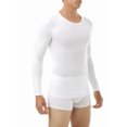 thumbnail image 2 of Underworks Womens Ultra Light Cotton Spandex Compression Crew Neck Top Long Sleeves - white x-small, 2 of 5