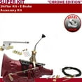thumbnail image 1 of American Shifter  700R4 Shifter Kit Chrome 8 in. E Brake Cable Push Button Floor Handle Billet Knob for EDD09, 1 of 1