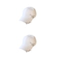 thumbnail image 4 of mmirethe Classic Baseball Hat With Ring Decor Adding Touch Of Style To Outfits Casual Pin White 2Set, 4 of 6