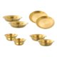 thumbnail image 4 of Platos y cuencos de acero inoxidable, juegos de vajilla, cubiertos, artículos de camping, 8 piezas de oro, 4 of 9