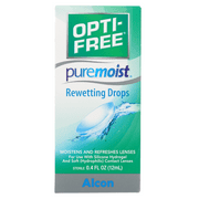 (3 pack) Opti-Free Puremoist Rewetting Eye Drops for use as needed throughout the day, 0.4 fl. oz.
