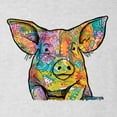 thumbnail image 2 of Wild Bobby, Dean Russo The Pig Animal Lover Mens Premium Tri Blend T-Shirt, Heather White, Small, 2 of 6