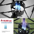 thumbnail image 6 of OuterMust 80 Qt. Crawfish Boiler Crab Boil Pot and Burner 110,000 BTU Aluminum Seafood Boil Pot and Burner with 10 PSI Regulator for Cooking, 6 of 8