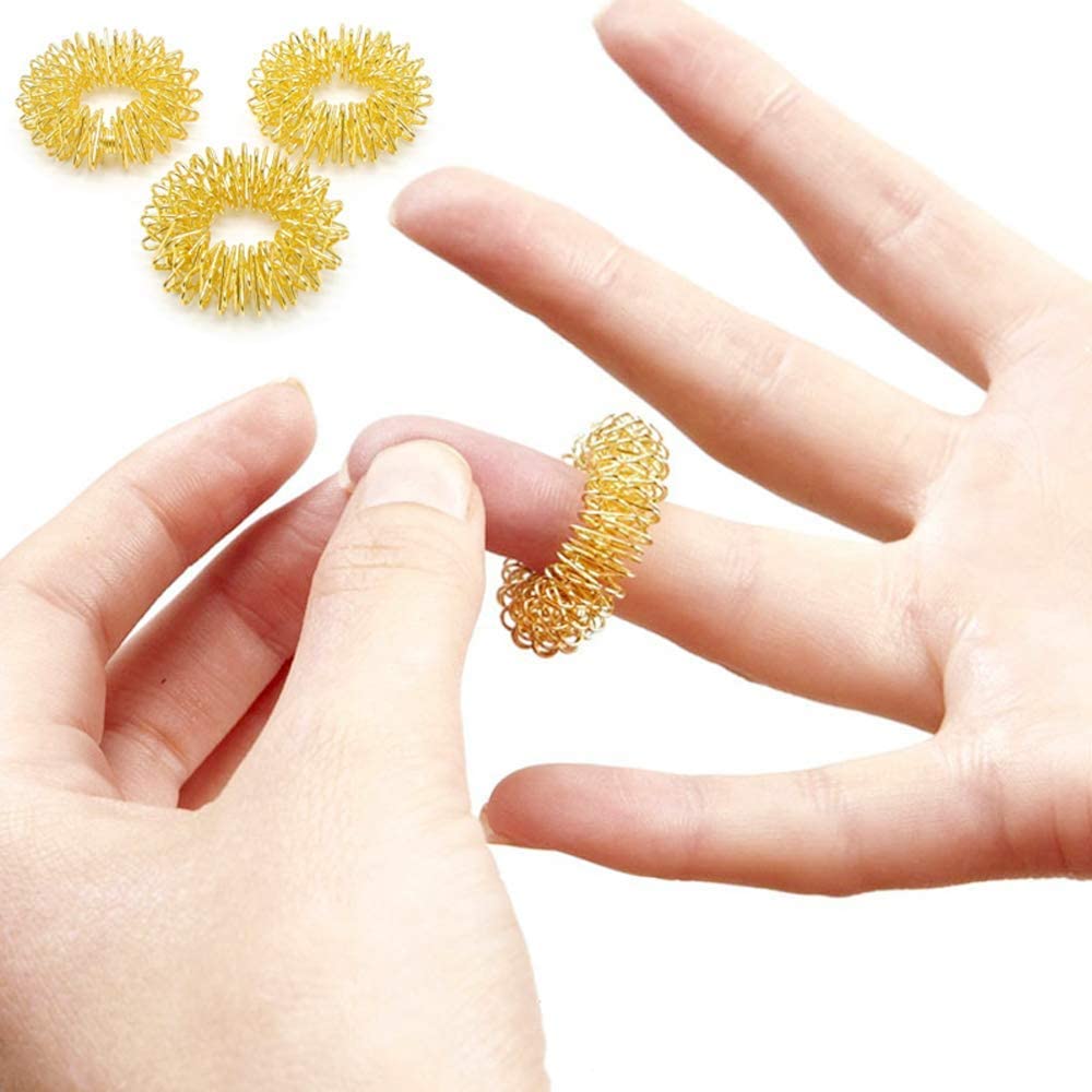 5 PCS Massage Ring Spiky Sensory Finger Rings, Acupressure Rings Spiky