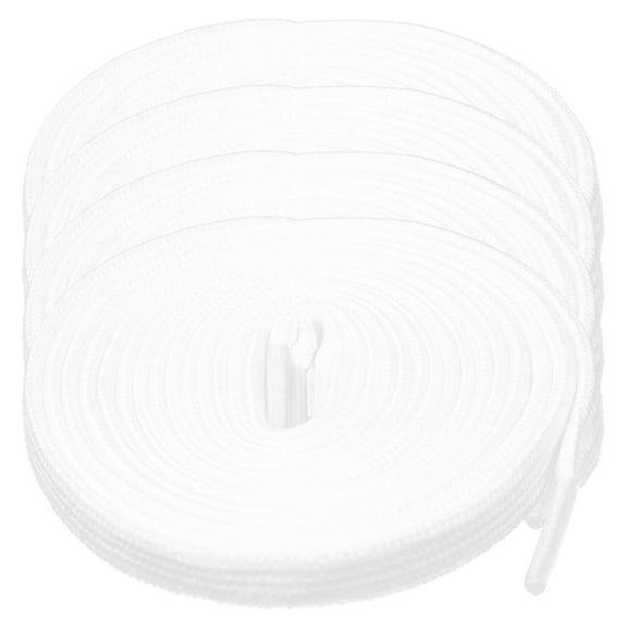 SEWCHICS 4 Pairs Wide Shoe Laces Replacement Soft High Density Polyester for Sneakers Boots and Casual Shoes