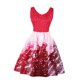 thumbnail image 1 of Vestido de Línea Cuello En V Columpio Linda Impresión Mujeres Fiesta Poliéster Ligero Cómodo L Macarena Vestido de impresión de Navidad, 1 of 8