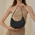 thumbnail image 4 of Bolso de compras para mujer bolsos de moda para mujer bolsos de mano de media luna bolsos informales de tendencia sólida, 4 of 6