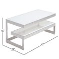 thumbnail image 2 of Zeeyh Clean Lines and Structural Style Coffee Table White, 2 of 7