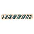 thumbnail image 2 of Dazzlingrock Collection Round Blue Diamond Wave Style Stackable Wedding Band for Women (0.18 ctw, Color Blue, Clarity I2-I3) in 18K Rose Gold, Size 6.5, 2 of 4