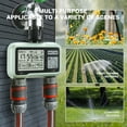 thumbnail image 2 of 2 Zone Water Timer, Hose Timer, Automatic Watering Timer for Gardens, Sprinkler Timer with Rain Delay / Child Lock /IP65 Waterproof, Large LCD Screen Irrigation Systems for Garden, 2 of 9