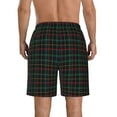 thumbnail image 3 of Naloa Buffalo Plaid Dark Green Men's Beach Shorts, Surfing shorts, Swim trunks, Quick Dry Swim Trunks for Surfing Beach Fun - 3X-Large, 3 of 9