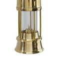 thumbnail image 4 of DecMode Gold Brass Decorative Candle Lantern with Handle, 4 of 8