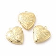 thumbnail image 4 of 20pc Brass Locket Pendants Photo Frame Charms for Necklaces Long-Lasting Word Love You Charm Real 18K Gold Plated 22.5x19.5x5.5mm Hole: 1.8mm, 4 of 4