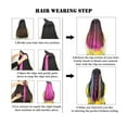 thumbnail image 7 of LELINTA 11PCS Straight Colored Clip in Hair Extensions Party Highlight Multiple Colors Hairpieces, 7 of 7