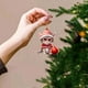 thumbnail image 4 of Colgante de árbol de Navidad con gato bonito con gorro de Papá Noel Colgante para coche Colgante para bolso Colgante plano de acrílico 2D con árbol de Navidad, 4 of 8