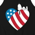 thumbnail image 3 of Peanuts - Snoopy On Flag Heart - Men's Jersey Tank Top, 3 of 6