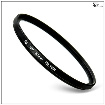 62mm Pro Series Ultraviolet Ray UV Light Protection Low Profile Filter for Canon and Nikon DSLR Camera Lenses by Loadstone Studio WMLS1207 62mm Pro Series Ultraviolet Ray UV Light Protection Low Profile Filter for Canon and Nikon DSLR Camera Lenses by Loadstone Studio WMLS1207